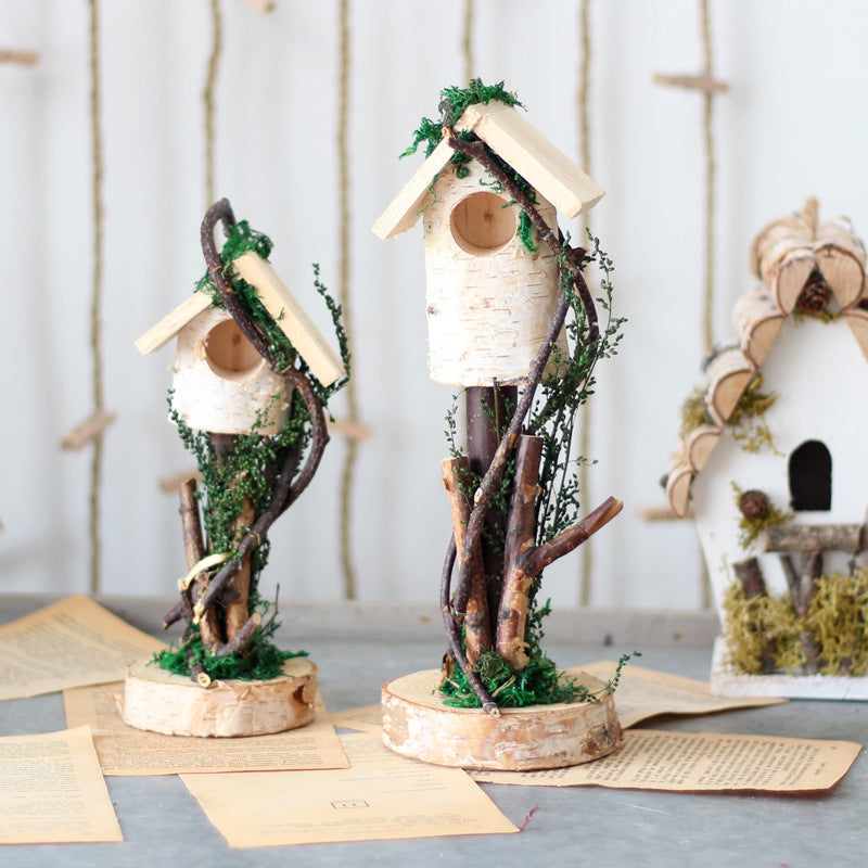 Decorative Birdhouse made of Wood | High & Bury