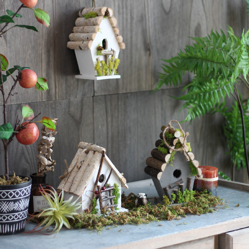 Decorative Birdhouse Wood Hanging | High & Bury