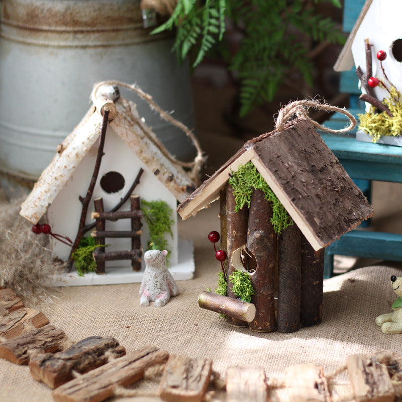 Decorative Birdhouse Wood Hanging | High & Bury
