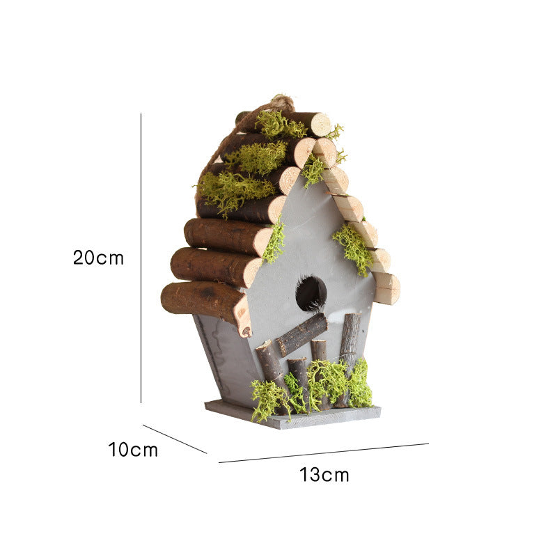 Decorative Birdhouse Wood Hanging | High & Bury