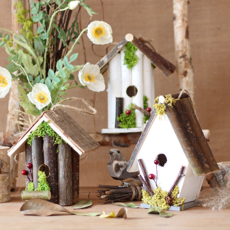 Decorative Birdhouse Wood Hanging | High & Bury