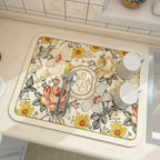 Decorative Botanical Kitchen Mat | High & Bury