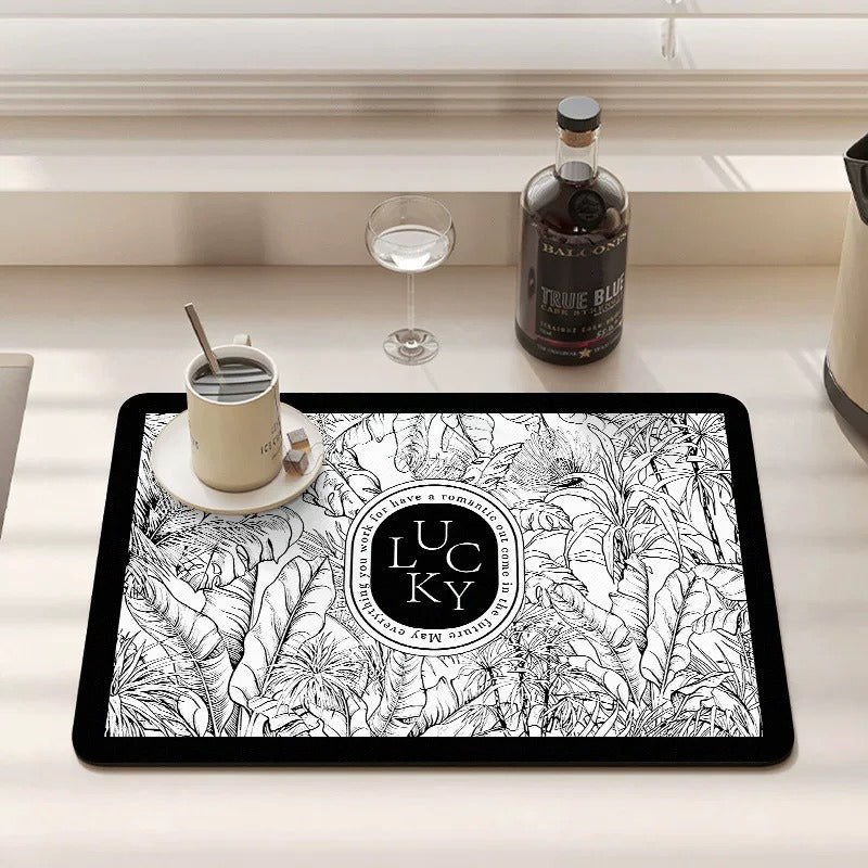 Decorative Botanical Kitchen Mat | High & Bury