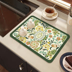Decorative Botanical Kitchen Mat | High & Bury