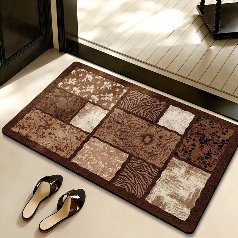 Decorative Botanical-Themed Floor Mat | High & Bury