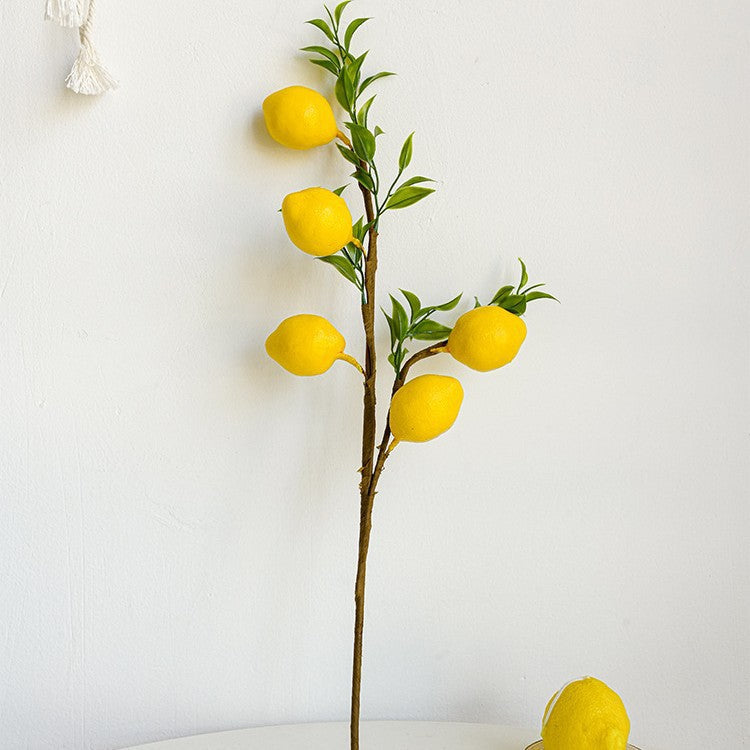 Decorative Branch with Artificial Lemons | High & Bury