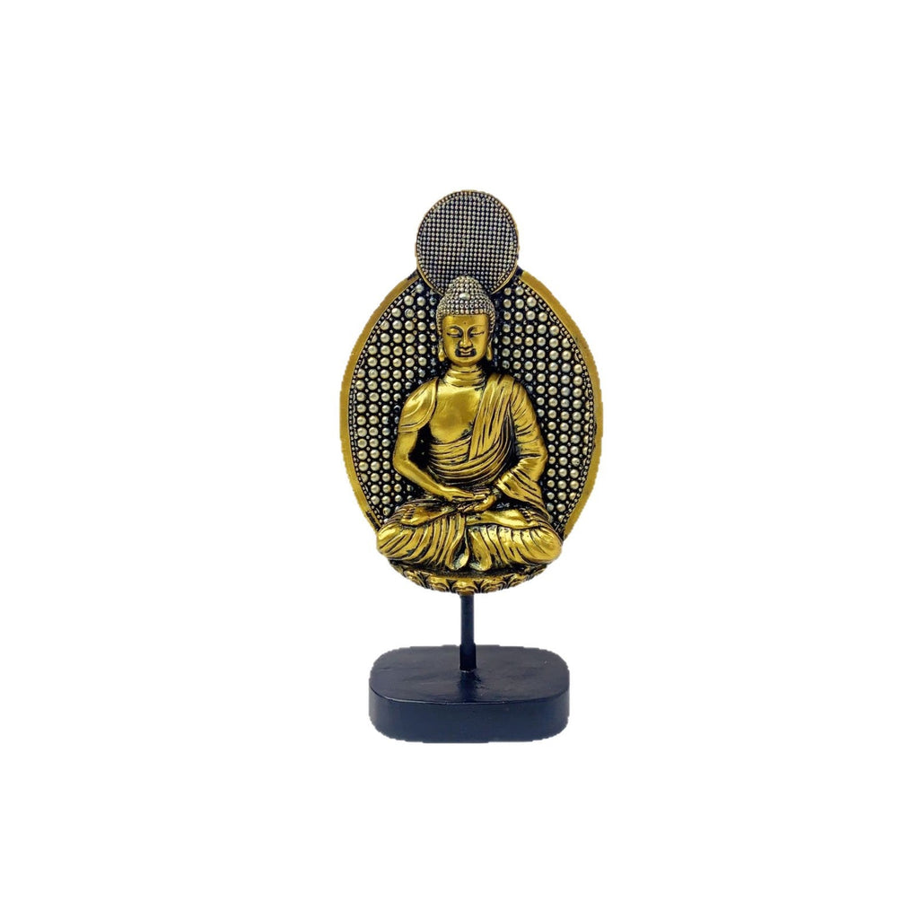 Decorative Buddha Statue Soft Textile Cast Resin | High & Bury