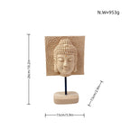 Decorative Buddha Statue Soft Textile Cast Resin | High & Bury