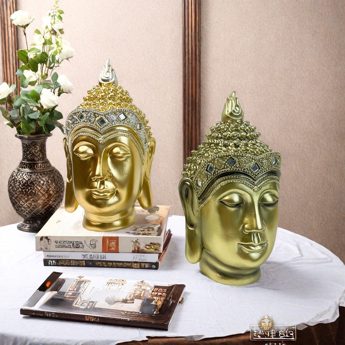 Decorative Buddha Statue Soft Textile Handcrafted | High & Bury