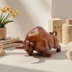 Decorative Bull Figure made of High-Quality Synthetic Resin | High & Bury