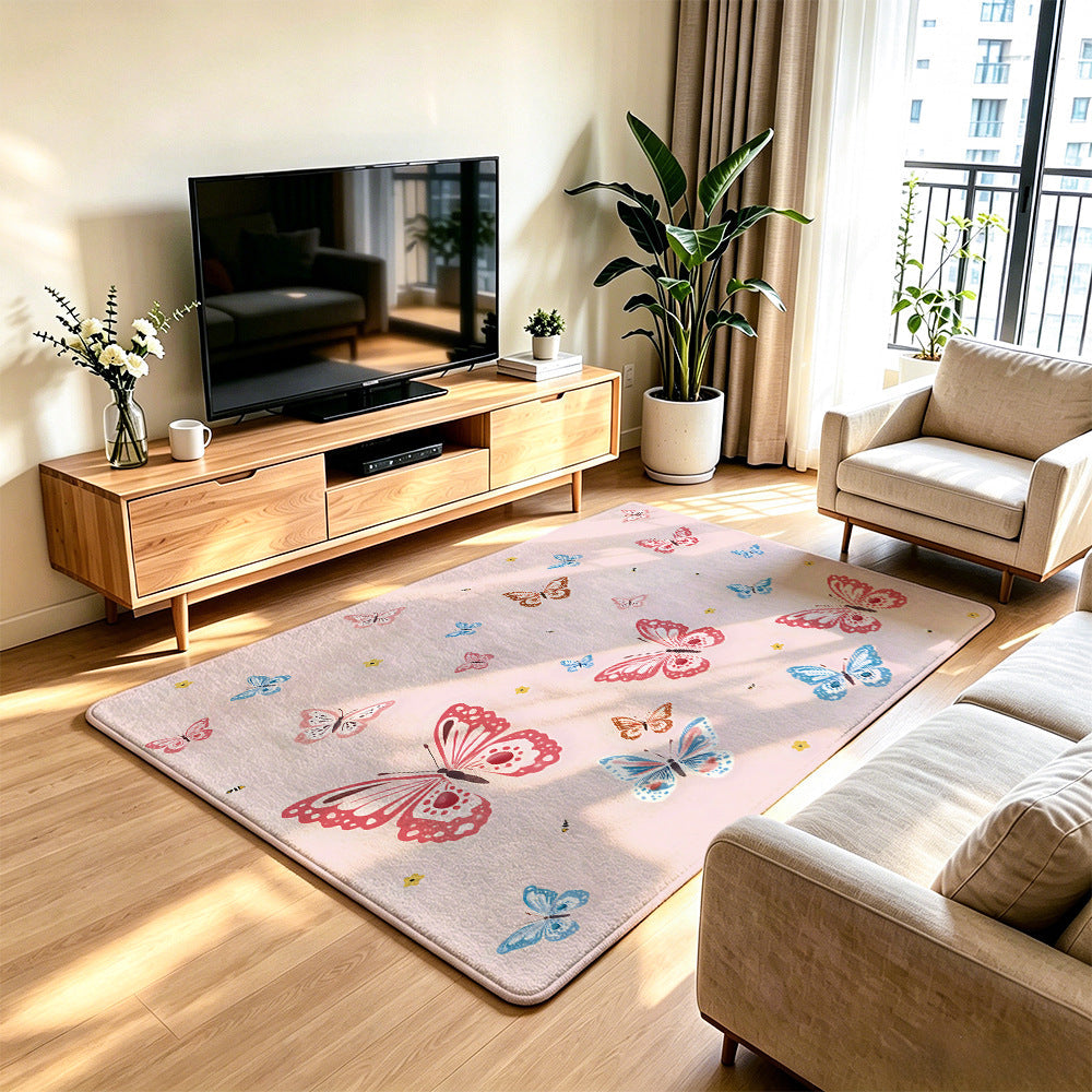 Decorative Butterfly Print Area Rug | High & Bury