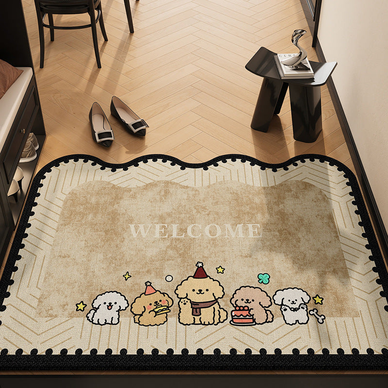 Decorative Cartoon-Themed Welcome Mat | High & Bury