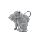 Decorative Cat Figurine Silver Black | High & Bury