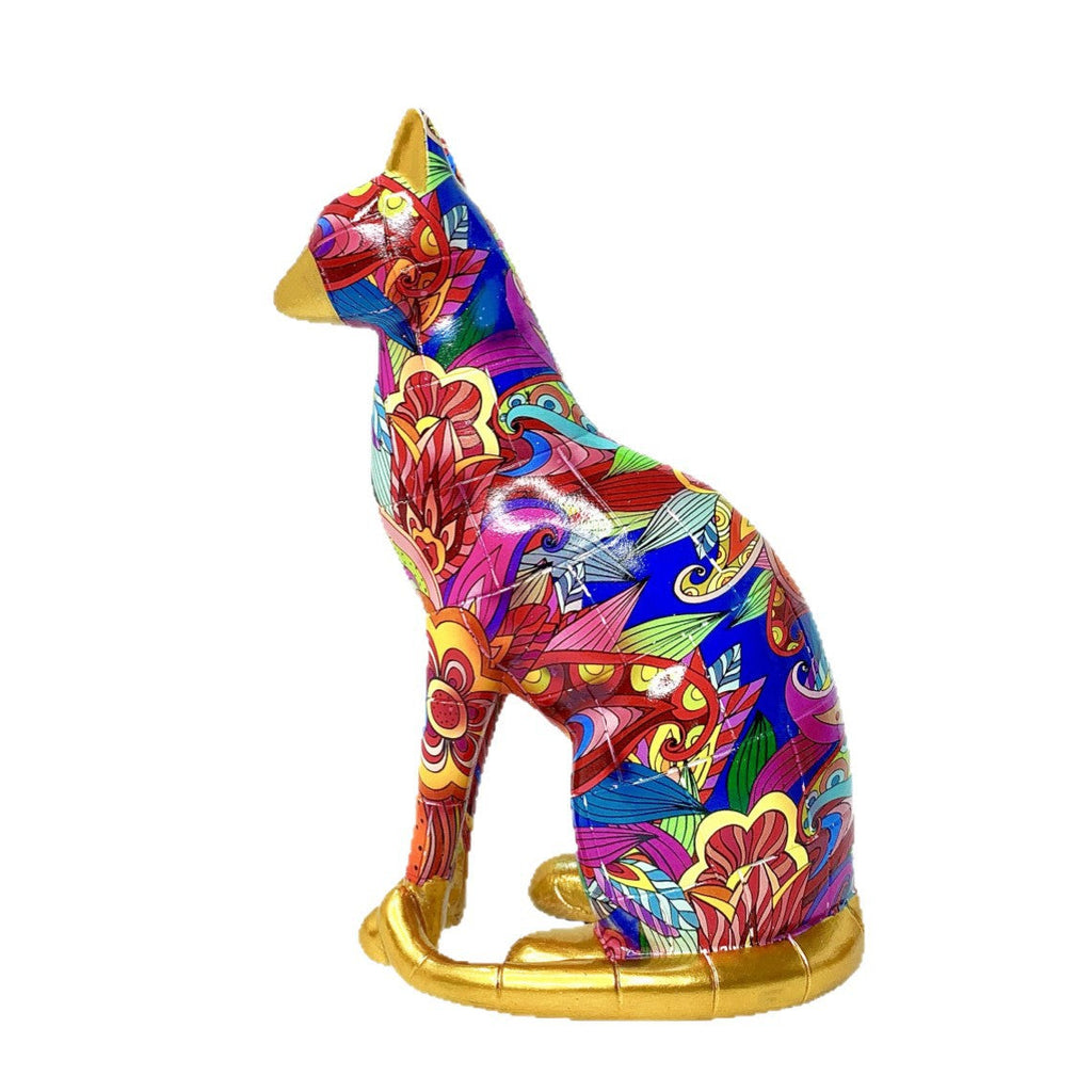 Decorative Cat Statue in Modern Art Style | High & Bury