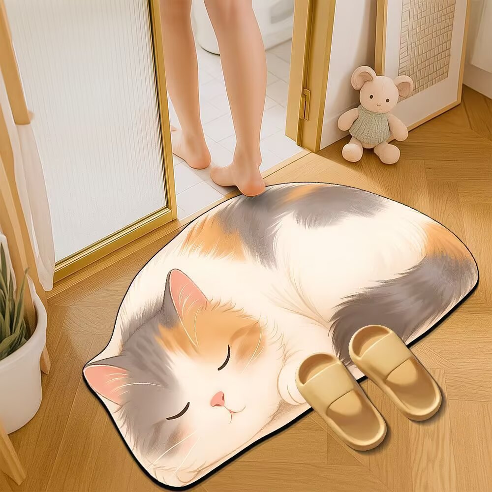 Decorative Cat-Themed Area Mat | High & Bury