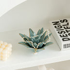 Decorative Ceramic Bowl Vanilla White Silver Fir Blue | High & Bury