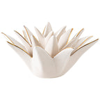 Decorative Ceramic Bowl Vanilla White Silver Fir Blue | High & Bury
