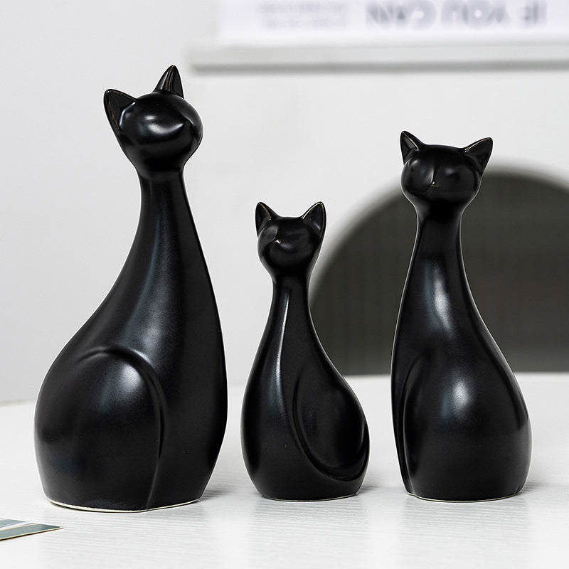 Decorative Ceramic Cat | High & Bury