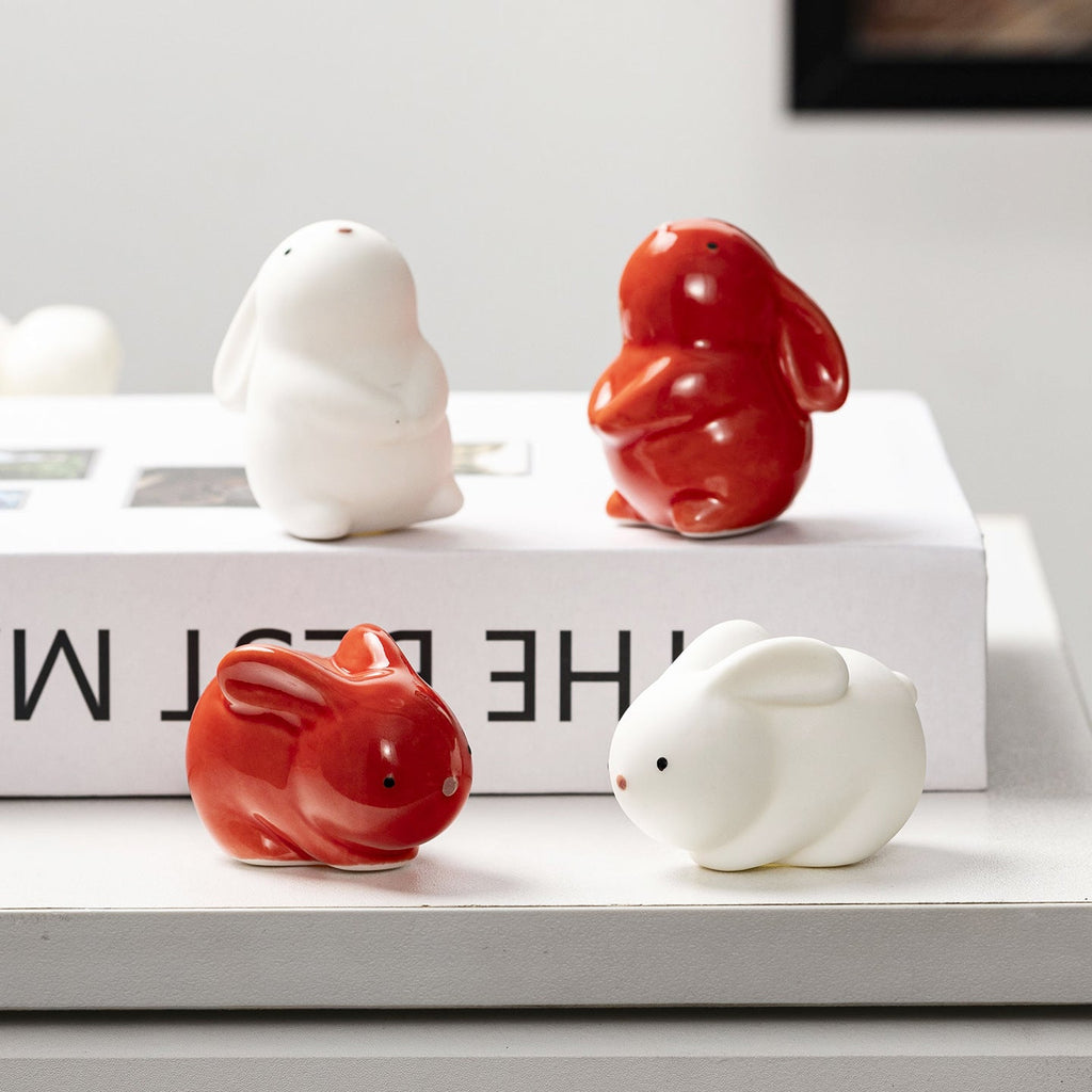Decorative Ceramic Figure in Bunny Shape | High & Bury