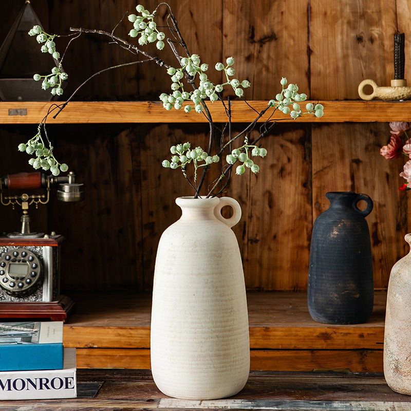 Decorative Ceramic Vase Black Gold | High & Bury