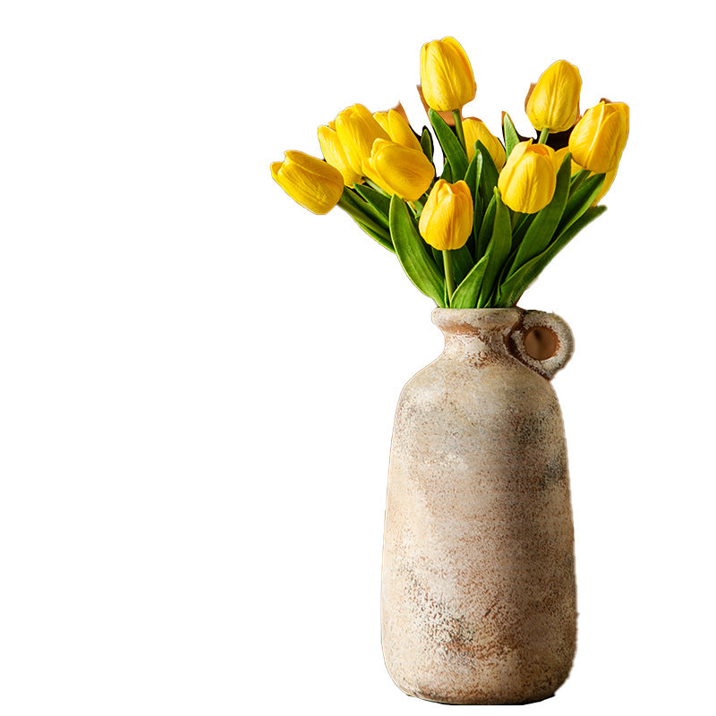 Decorative Ceramic Vase Black Gold | High & Bury