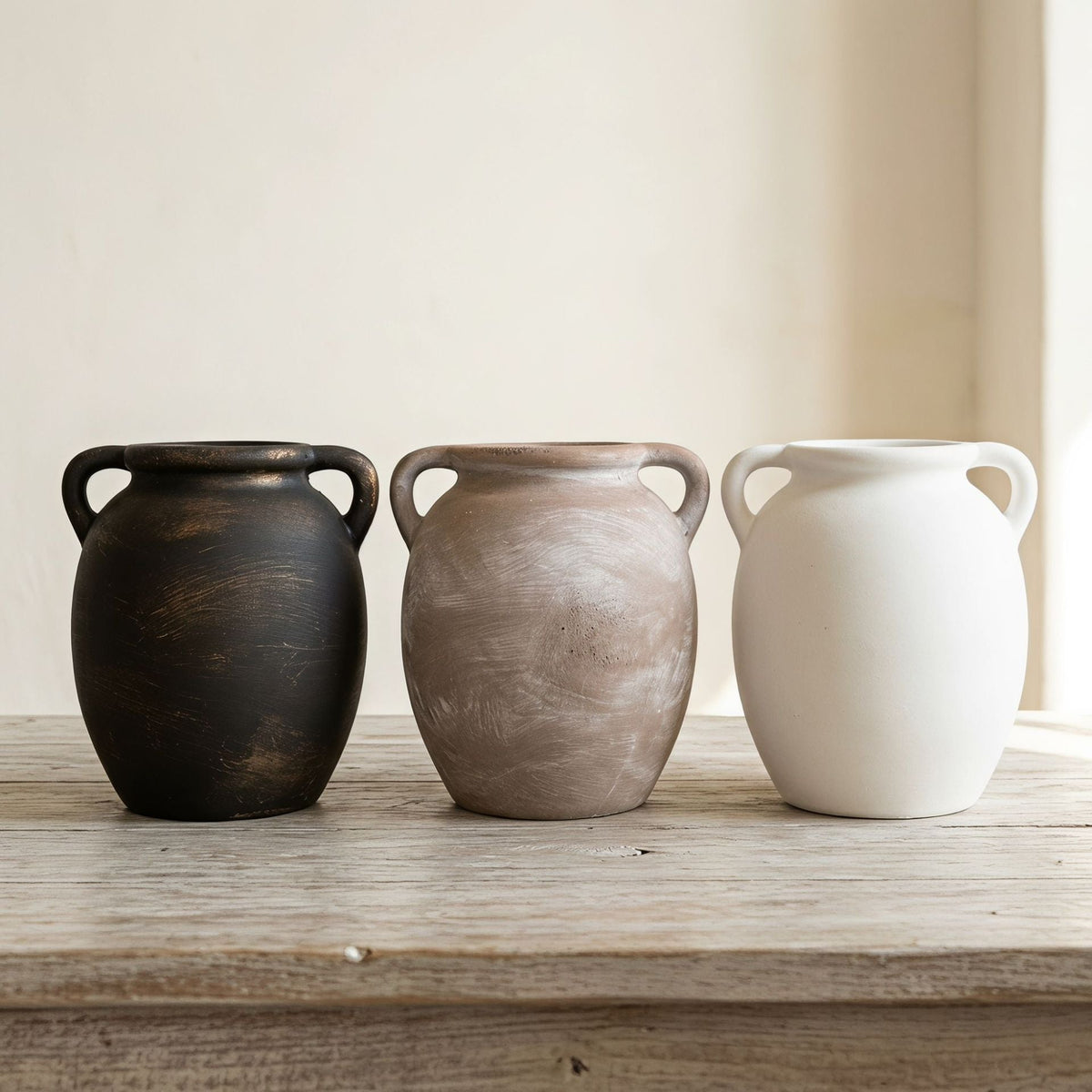 Decorative Ceramic Vase Black Pink White | High & Bury