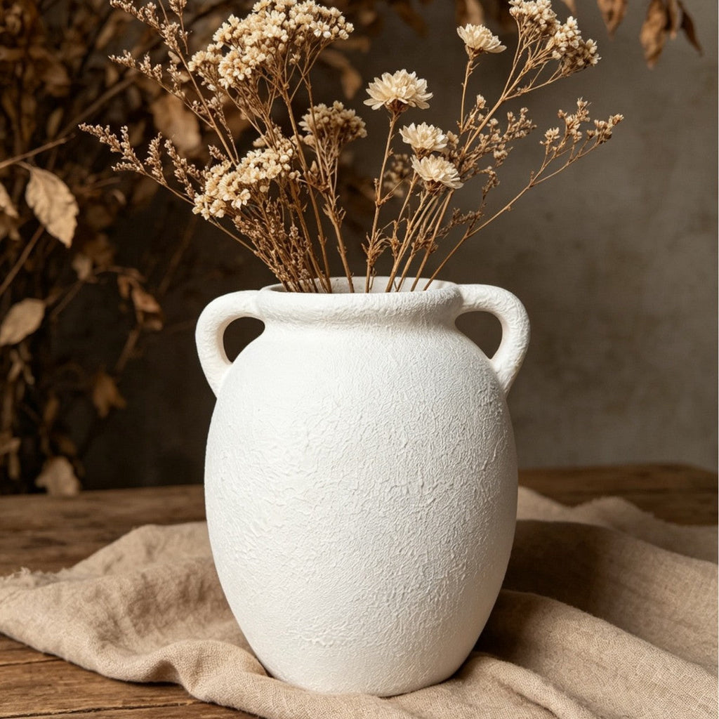 Decorative Ceramic Vase Black Pink White | High & Bury