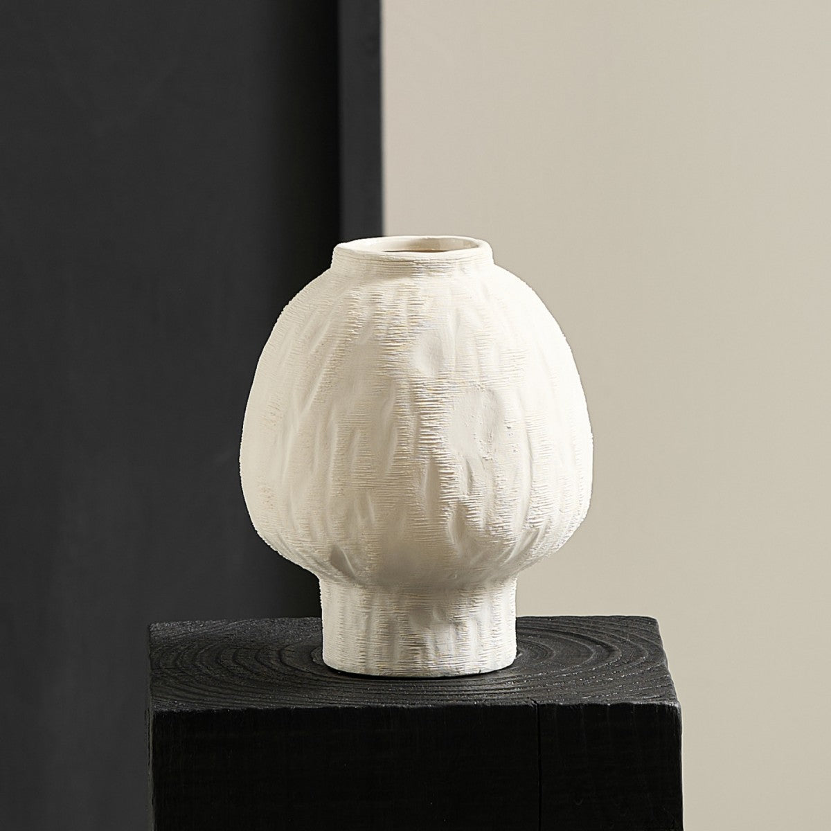 Decorative Ceramic Vase in Modern Design Neutral | High & Bury