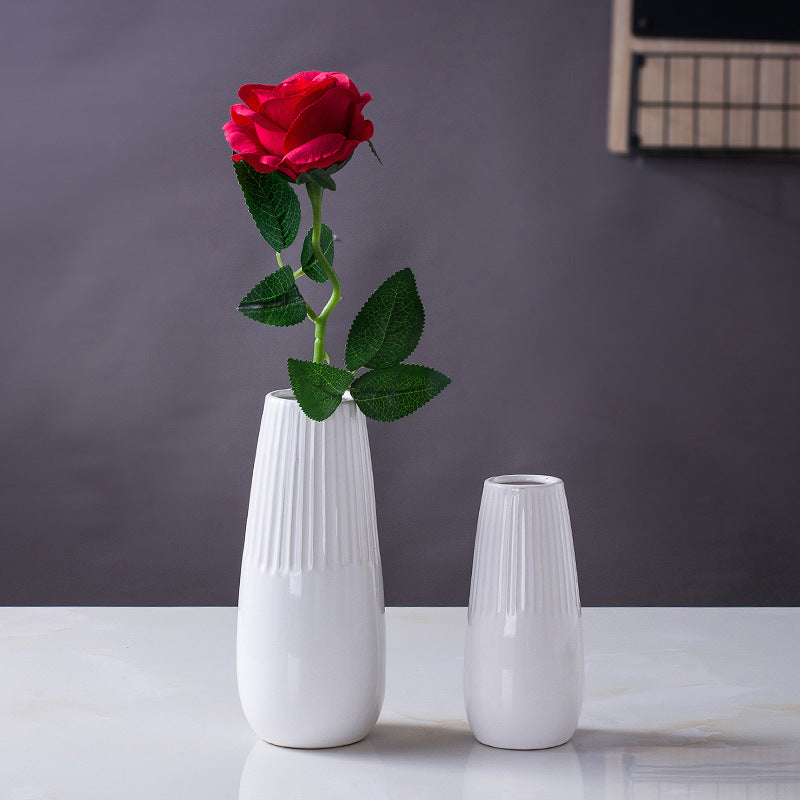Decorative Ceramic Vase Pink Blue White | High & Bury