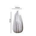 Decorative Ceramic Vase Syd10W163L Milky-White Syd10W163S | High & Bury