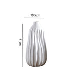 Decorative Ceramic Vase Syd10W163L Milky-White Syd10W163S | High & Bury