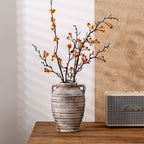 Decorative Ceramic Vase White Blackgold | High & Bury