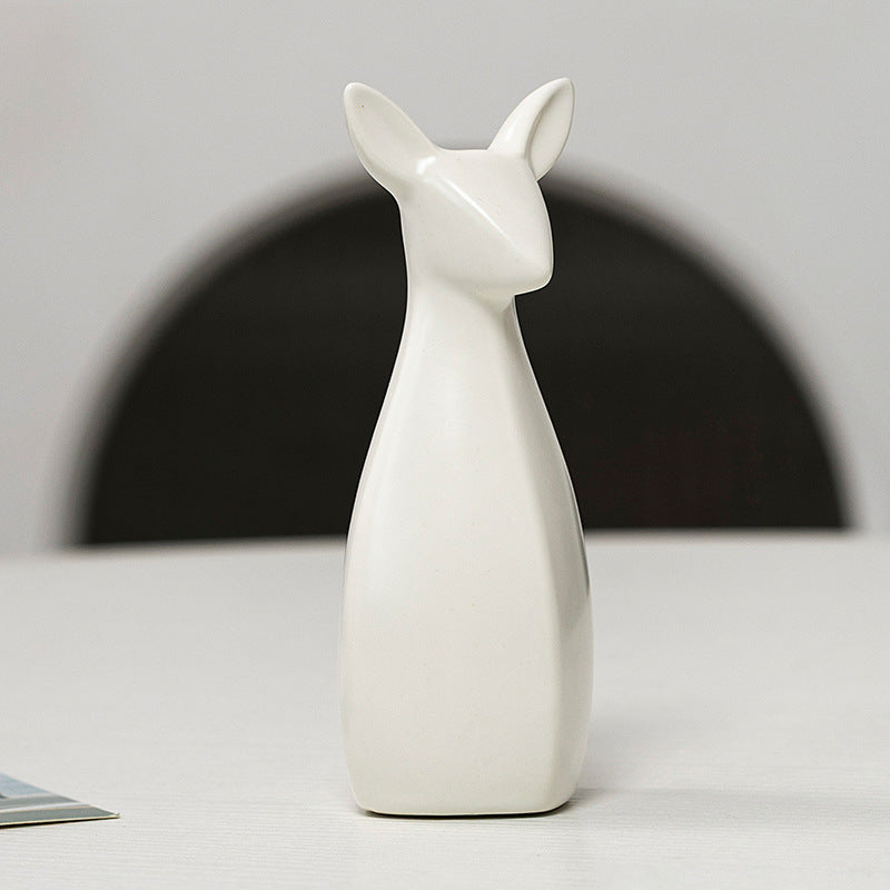Decorative Ceramic Vase White Gold | High & Bury