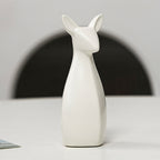 Decorative Ceramic Vase White Gold | High & Bury