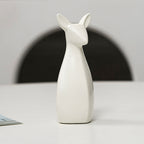 Decorative Ceramic Vase White Gold | High & Bury
