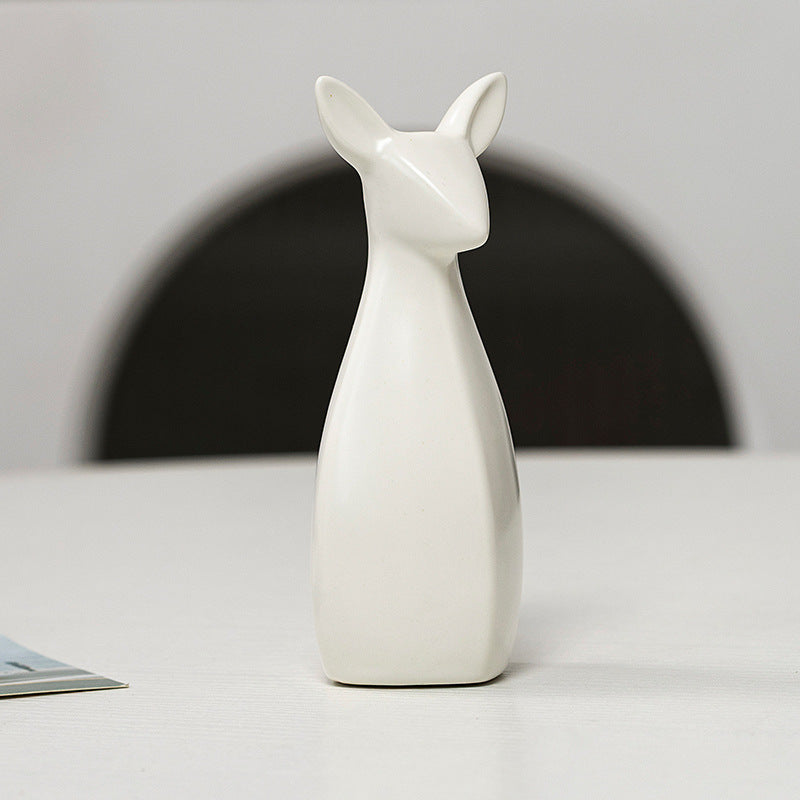 Decorative Ceramic Vase White Gold | High & Bury