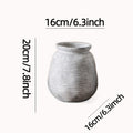 Decorative Ceramic Vase White Show Details Black | High & Bury