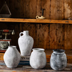 Decorative Ceramic Vase White Show Details Black | High & Bury