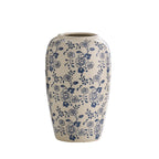 Decorative Ceramic Vase with Floral Pattern | High & Bury