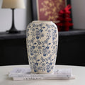 Decorative Ceramic Vase with Floral Pattern | High & Bury