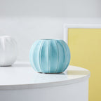 Decorative Ceramic Vase with Modern Ribbed Design | High & Bury