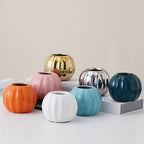 Decorative Ceramic Vase with Modern Ribbed Design | High & Bury