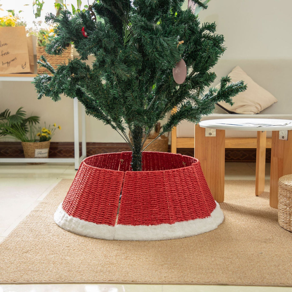 Decorative Christmas Tree Stand made of Wicker | High & Bury