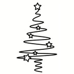Decorative Christmas Tree Wall Sticker | High & Bury