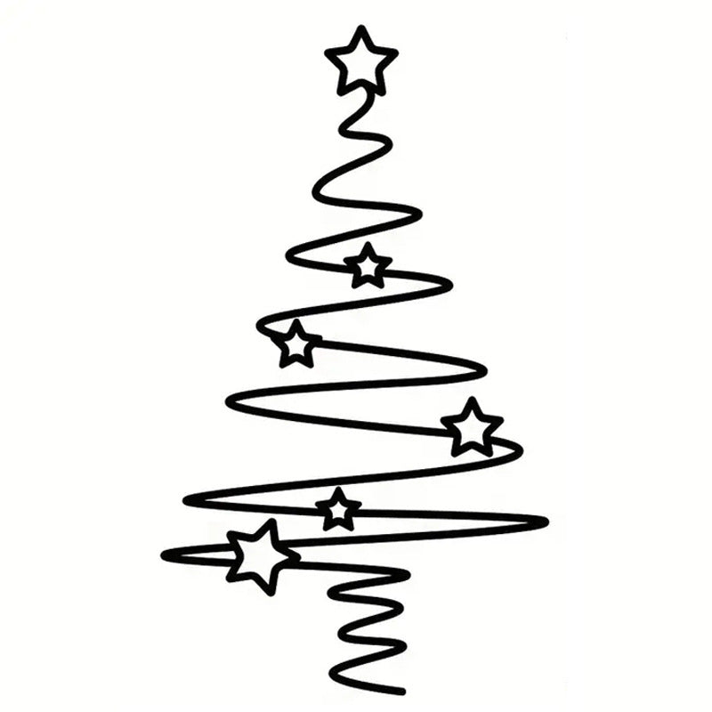 Decorative Christmas Tree Wall Sticker | High & Bury