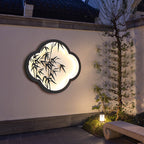 Decorative Cloud-Shaped LED Wall Lamp with Bamboo Silhouette | High & Bury