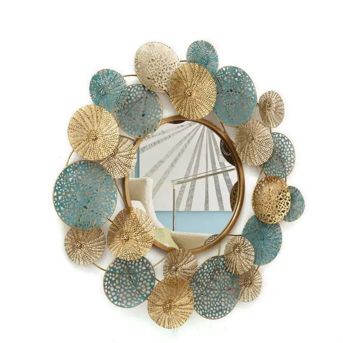 Decorative Coastal Style Wall Mirror | High & Bury