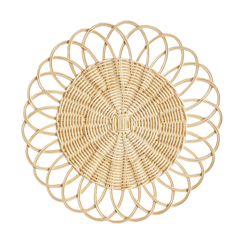 Decorative Coaster made of Woven Rattan | High & Bury