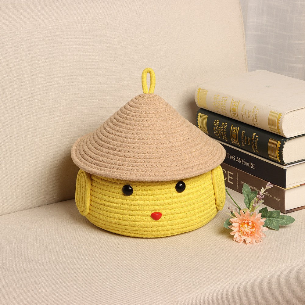 Decorative Cotton Storage Basket | High & Bury