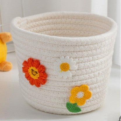 Decorative Cotton Storage Basket | High & Bury